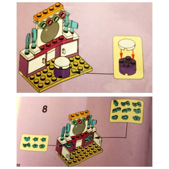 Lego Pack Friends Andrea's Bedroom 41009 Complete Set Minifig & Manual Hair - Picture 5 of 11